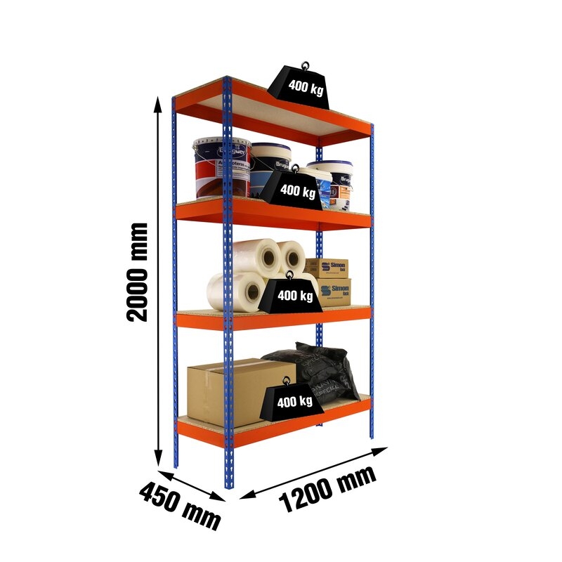 Estantería met200x120x45cm A/N SIMONRACK