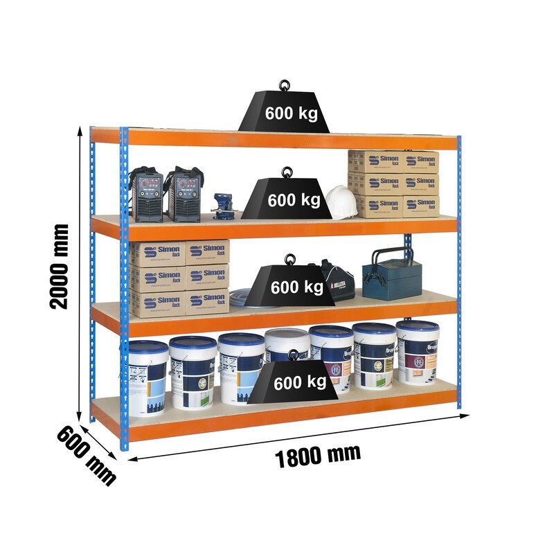 Estantería metálica Azul/Naranja SIMONRACK