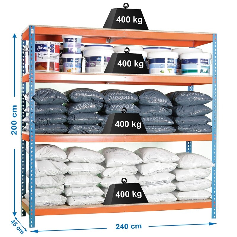 Estantería metálica Azul/Naranja SIMONRACK