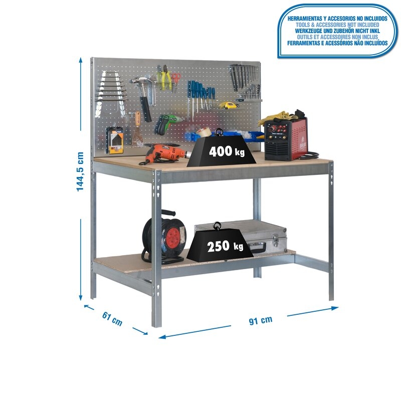 Banco tbjo 144,5x91x61cm Ga SIMONRACK