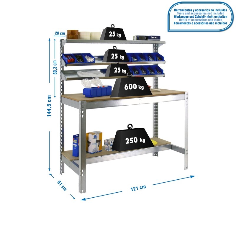 Banco tbjo 144,5x121x61cm Ga SIMONRACK