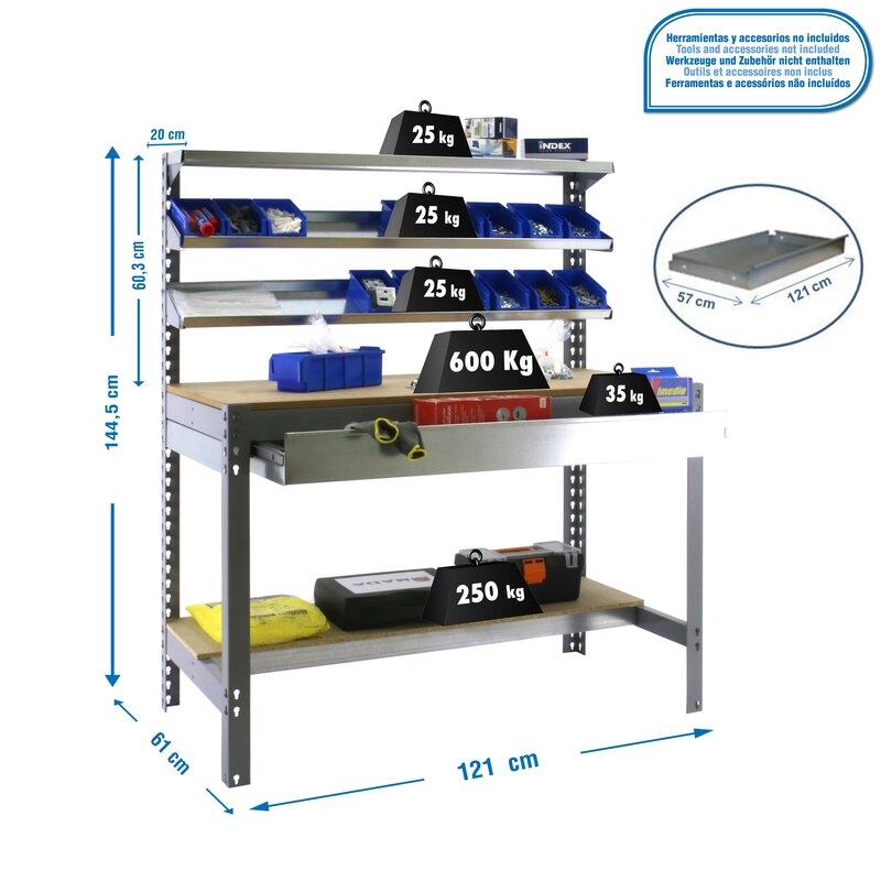 Banco tbjo 144,5x121x61cm Gr SIMONRACK
