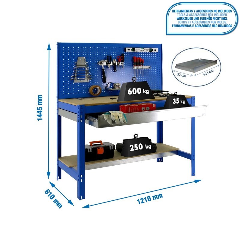 Banco tbjo 144,5x121x61cm Az SIMONRACK