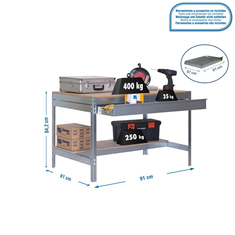 Banco tbjo 84,2x91x61cm Ga SIMONRACK