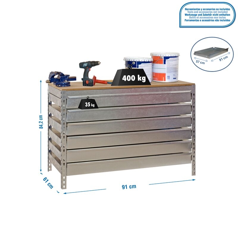 Banco tbjo 84,2x91x61cm Ga SIMONRACK