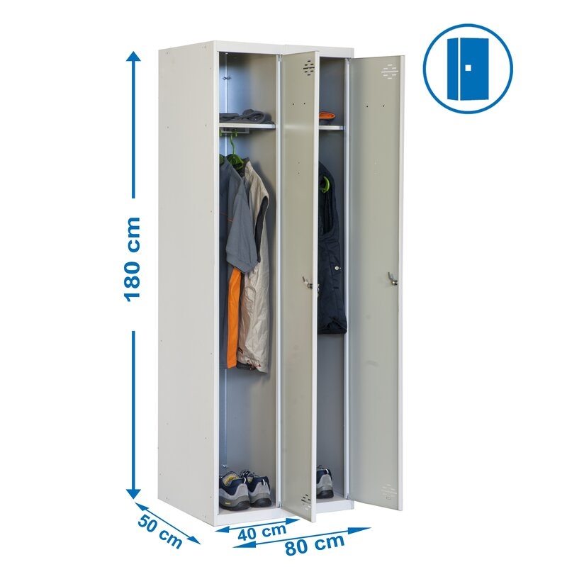 Taquilla met 180x80x50cm Gr SIMONRACK