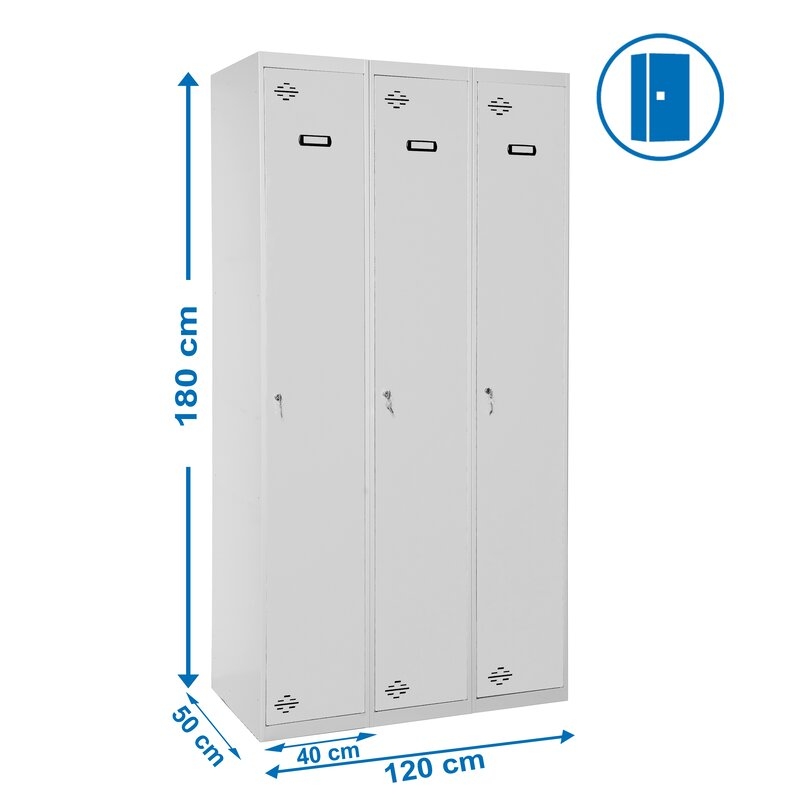 Taquilla met 180x120x50cm Gr SIMONRACK