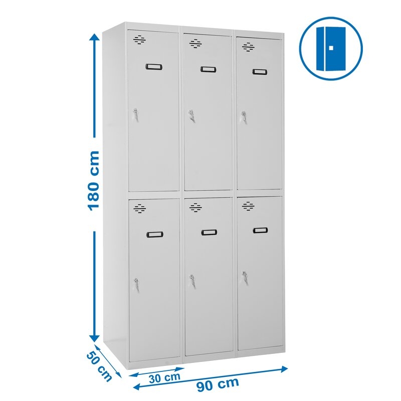 Taquilla met 180x90x50cm Gr SIMONRACK