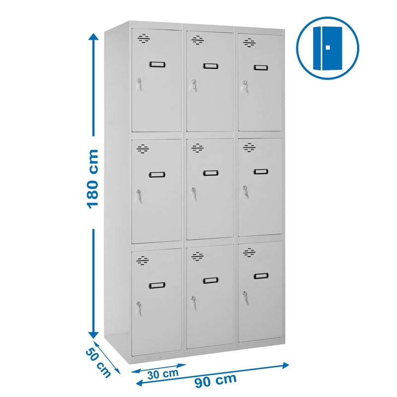 Taquilla met 180x90x50cm Gr SIMONRACK