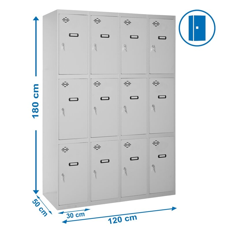 Taquilla met 180x120x50cm Gr SIMONRACK