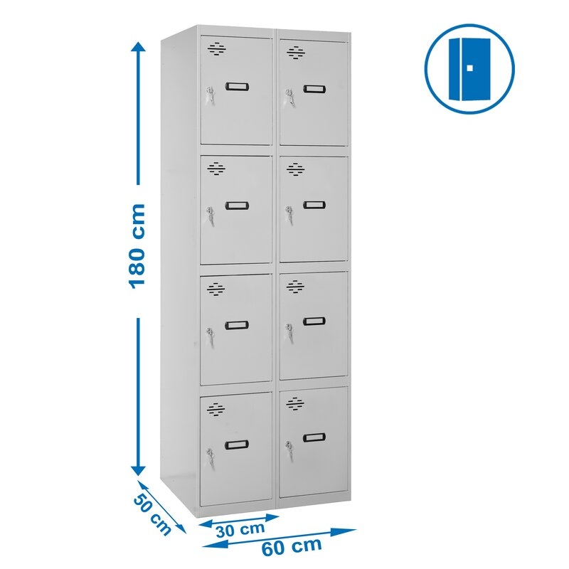 Taquilla met 180x60x50cm Gr SIMONRACK