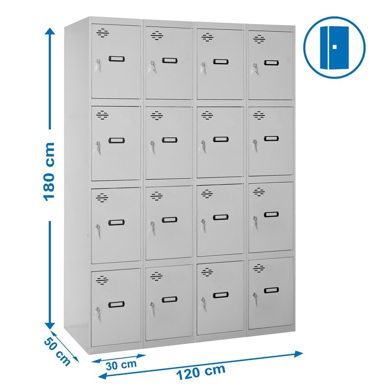 Taquilla met 180x120x50cm Gr SIMONRACK