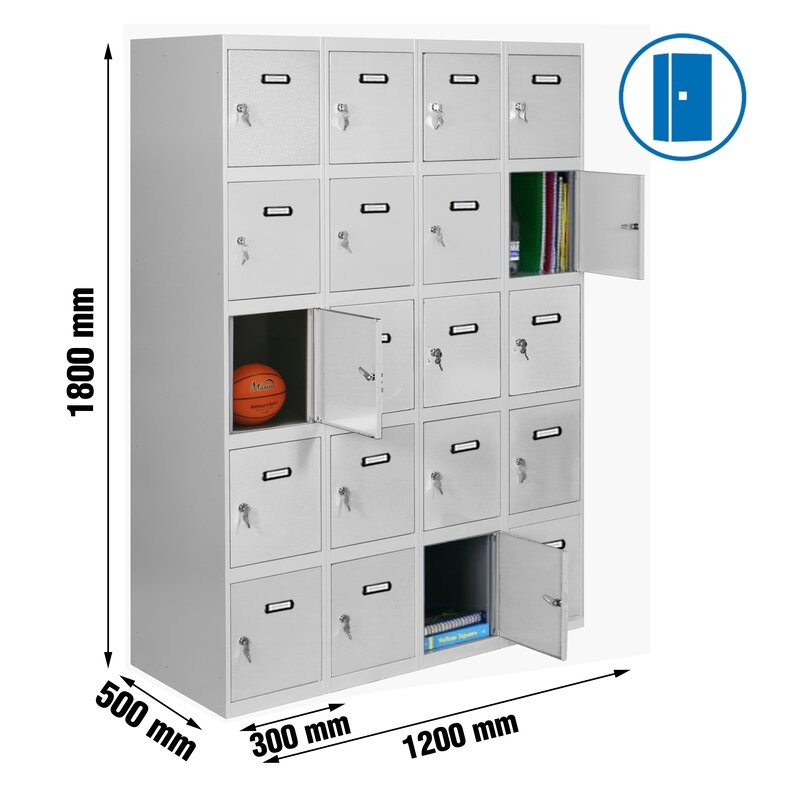 Taquilla met 180x120x50cm Gr SIMONRACK
