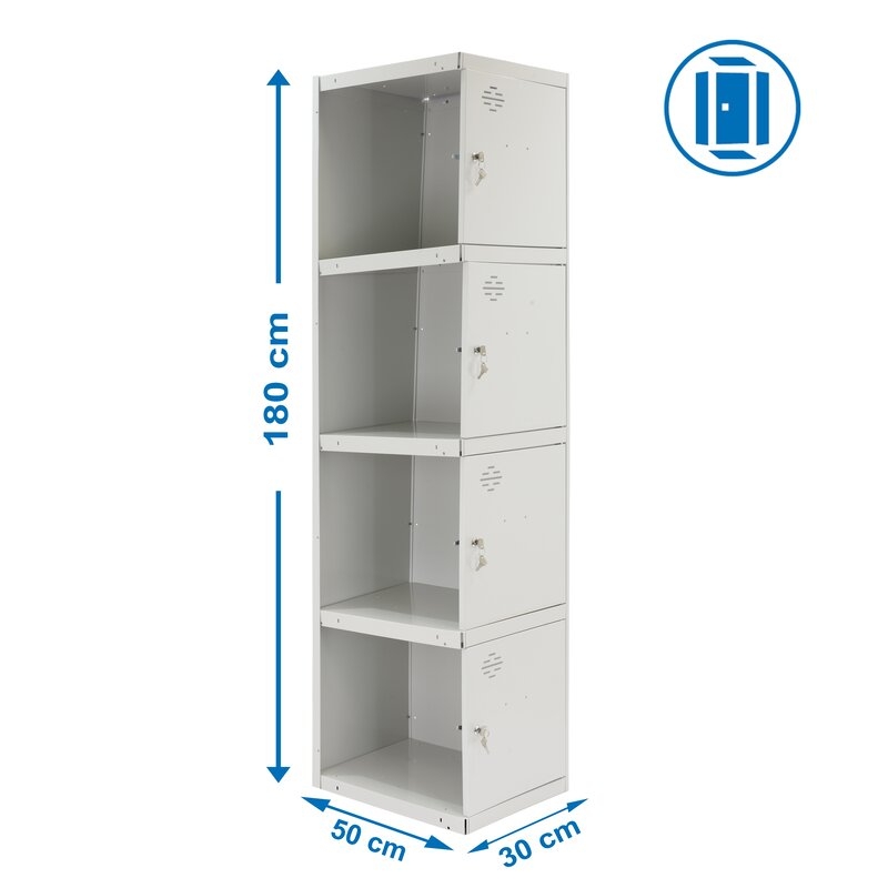 Taquilla met 180x30x50cm Gr SIMONRACK