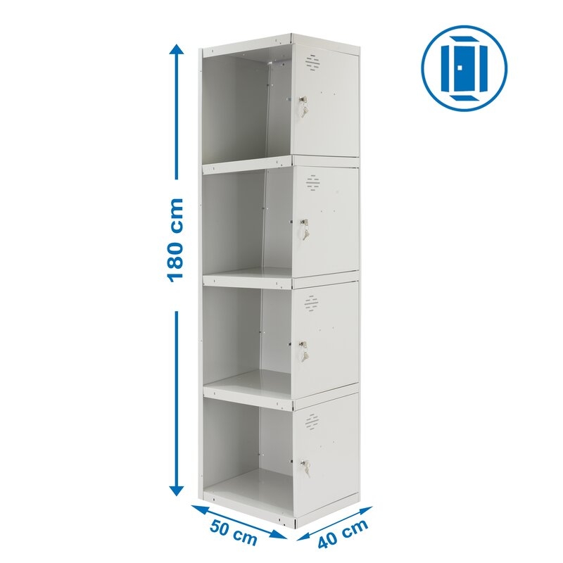 Taquilla met 180x40x50cm Gr SIMONRACK