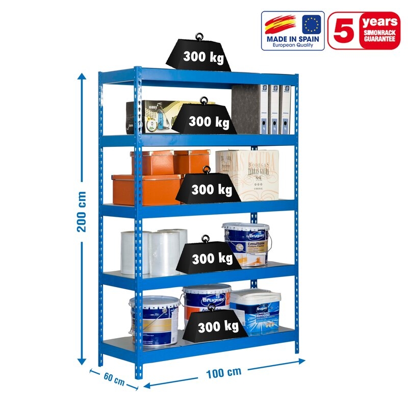 Estantería met 200x100x60cm Az SIMONRACK