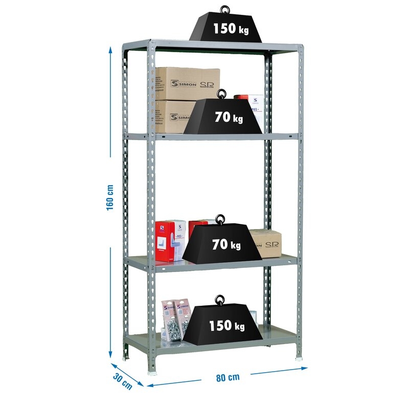 Estantería metálica Gris SIMONRACK