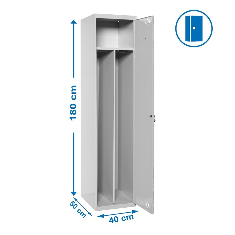 Taquilla met 180x40x50cm Gr SIMONRACK