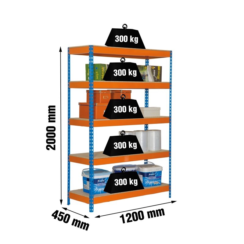 Estantería met200x120x45cm A/N SIMONRACK