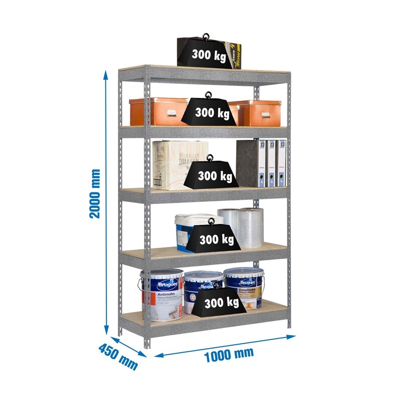 Estantería met 200x100x45cm Ga SIMONRACK