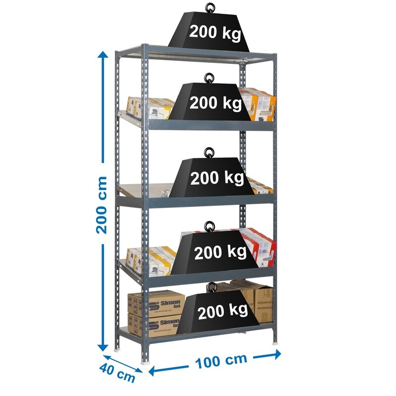 Estantería metálica Gris SIMONRACK