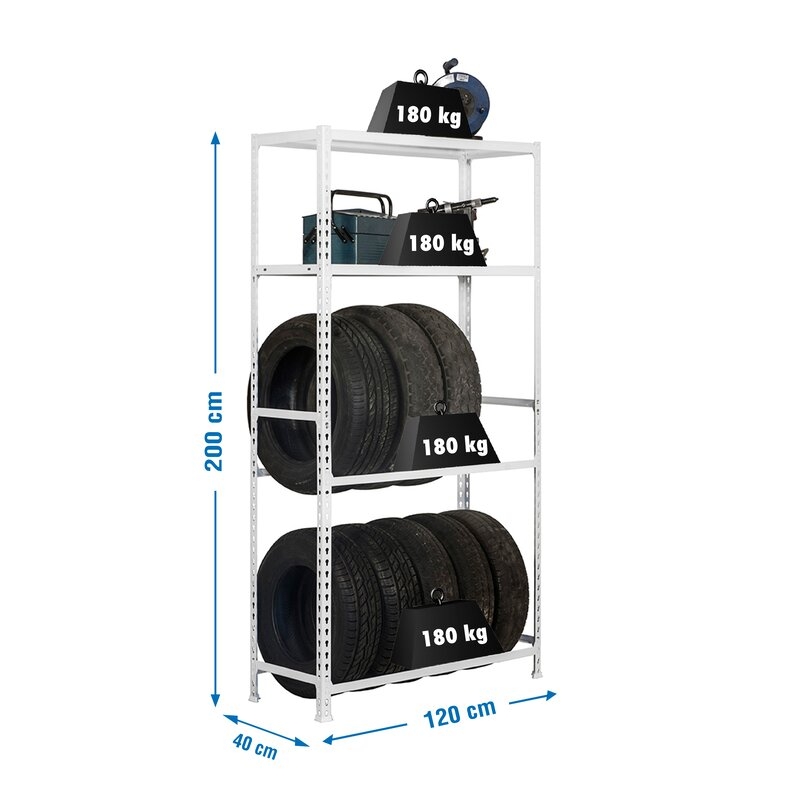 Estantería met 200x120x40cm Bl SIMONRACK