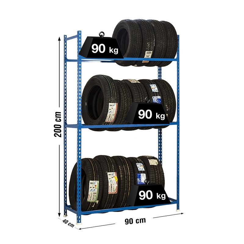 Estantería met 200x90x40cm Az SIMONRACK