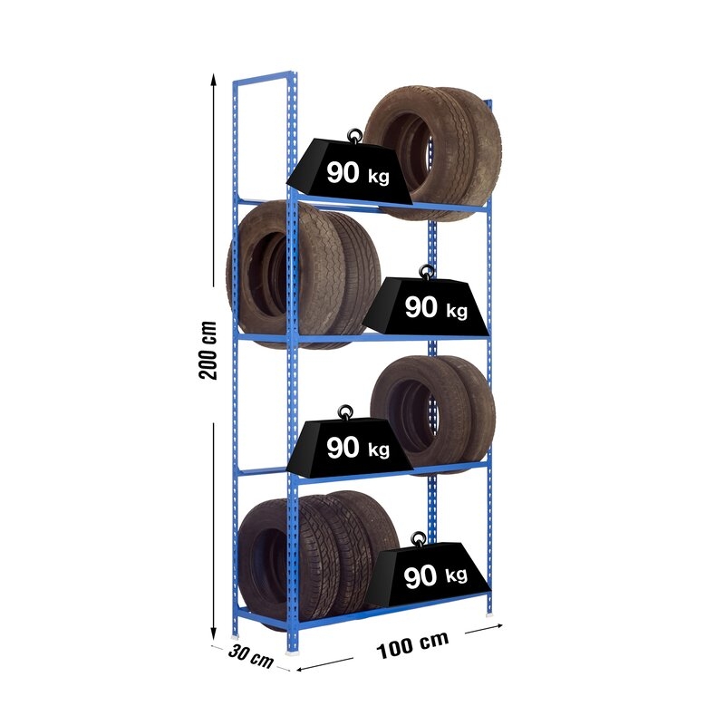 Estantería met 200x100x30cm Az SIMONRACK