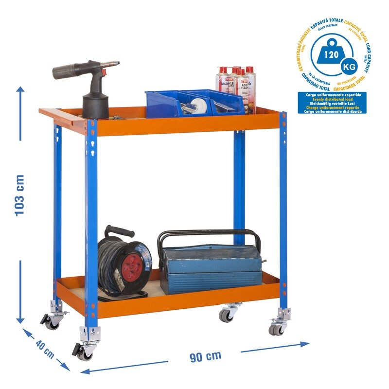 Carro met 103x90x40cm Az/Nar SIMONRACK