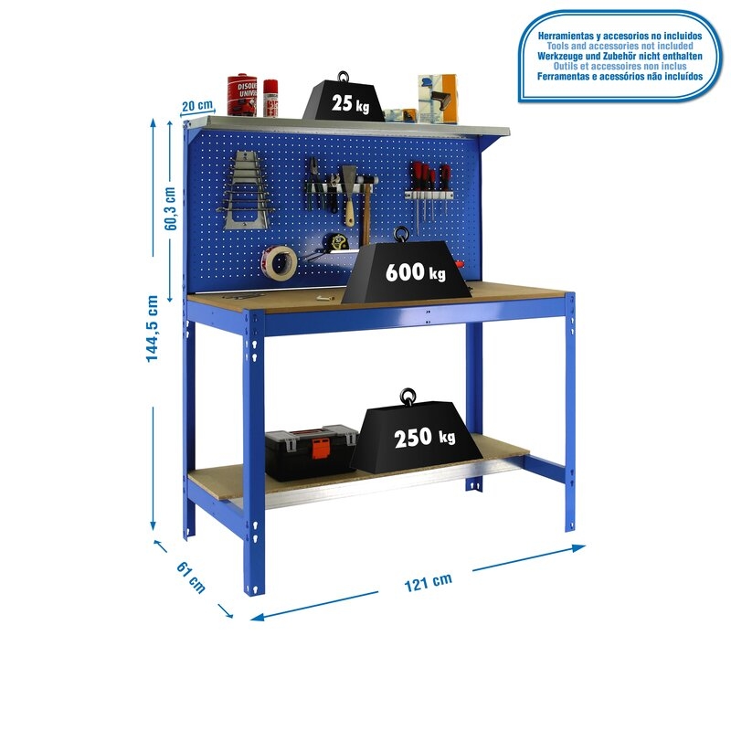 Banco tbjo 144,5x121x61cm Az SIMONRACK