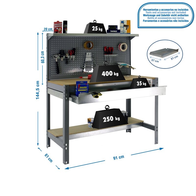 Banco tbjo 144,5x91x61cm Gr SIMONRACK