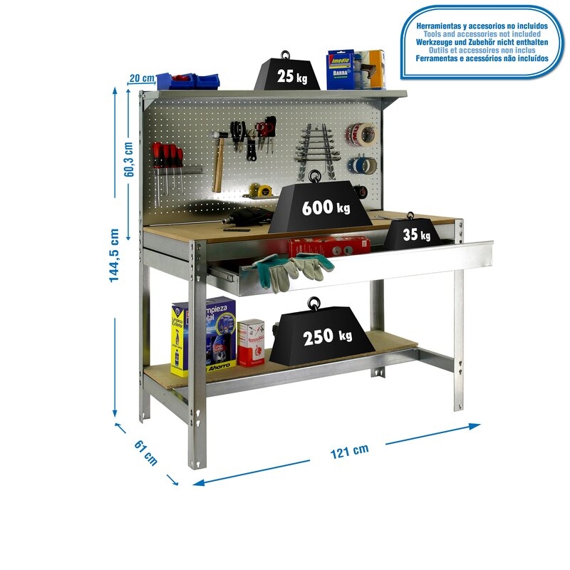 Banco tbjo 144,5x121x61cm Ga SIMONRACK