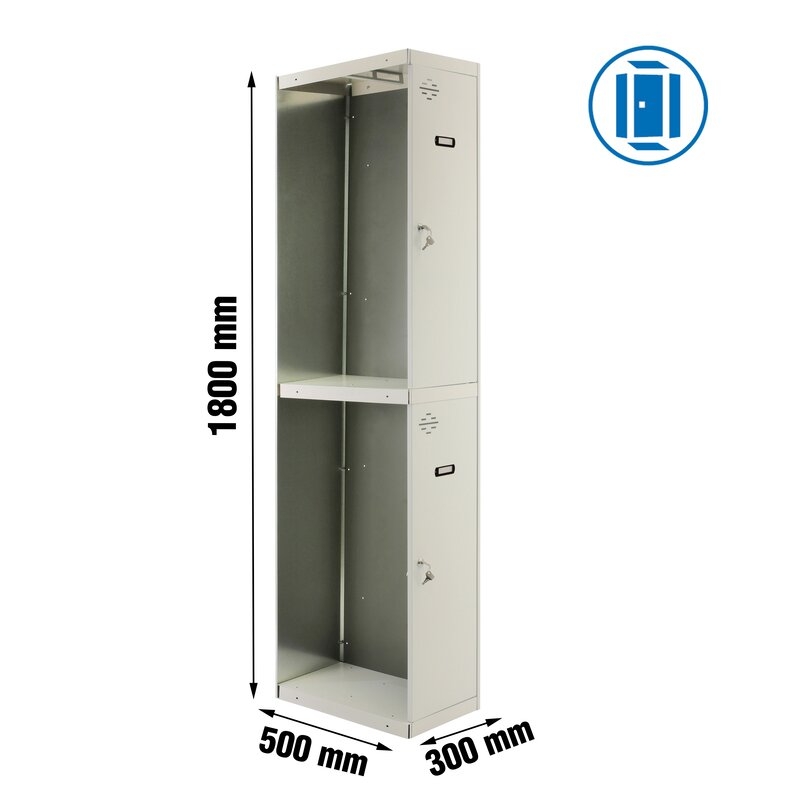 Taquilla met 180x30x50cm Gr SIMONRACK