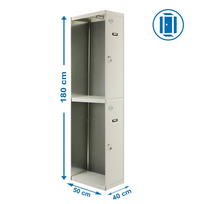 Taquilla met 180x40x50cm Gr SIMONRACK