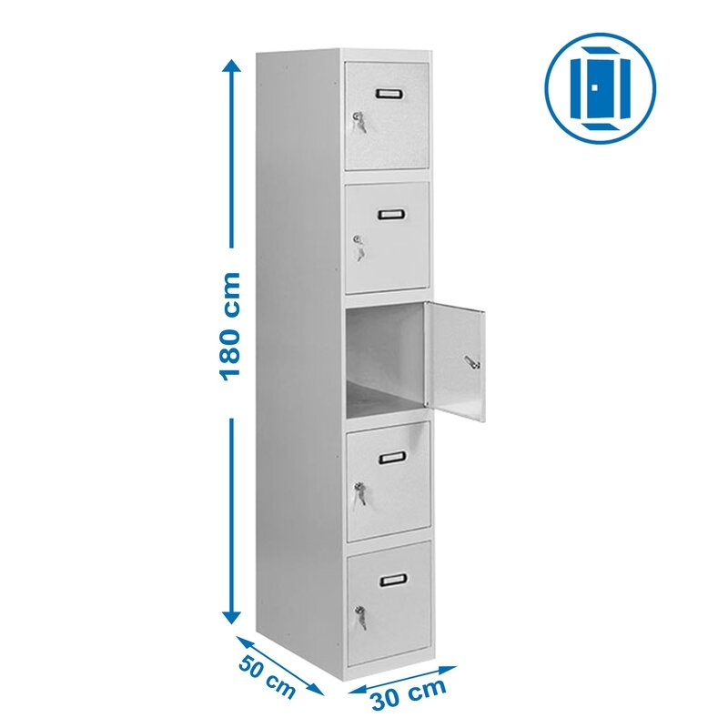 Taquilla met 180x30x50cm Gr SIMONRACK