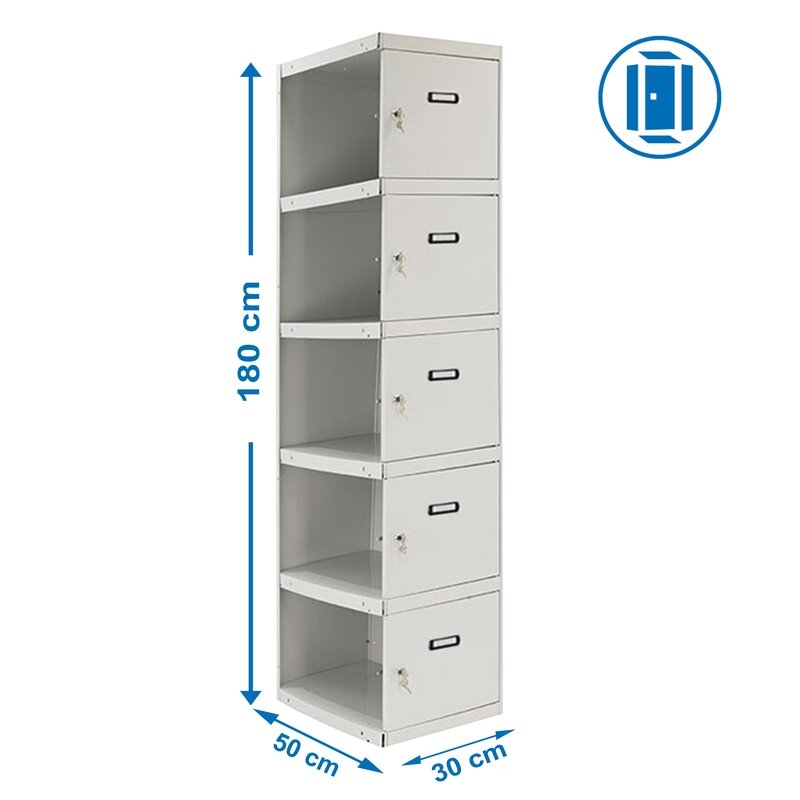 Taquilla met 180x30x50cm Gr SIMONRACK