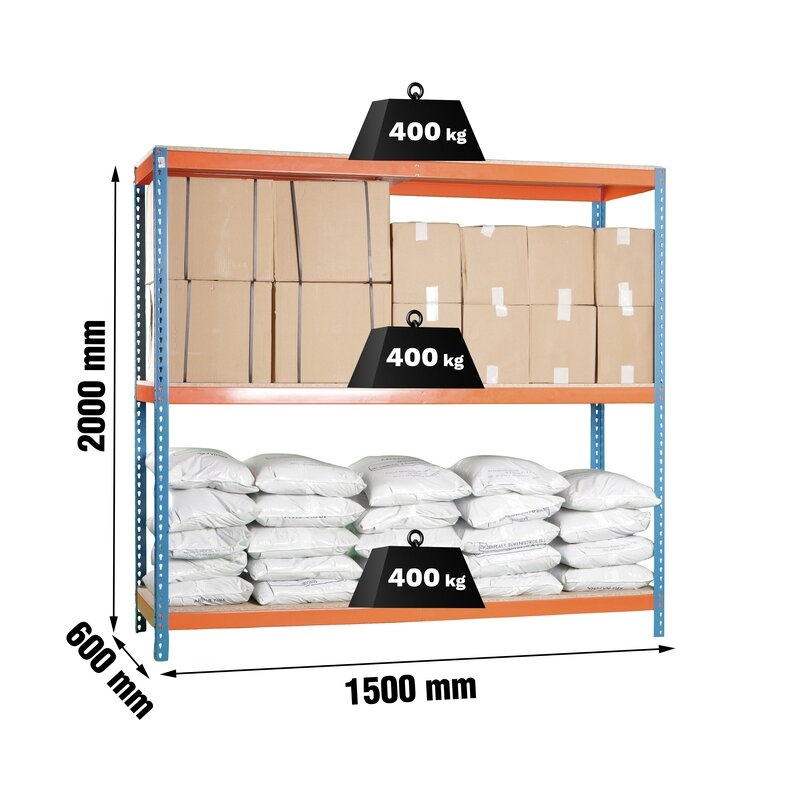Estantería met 200x150x60cm AN SIMONRACK