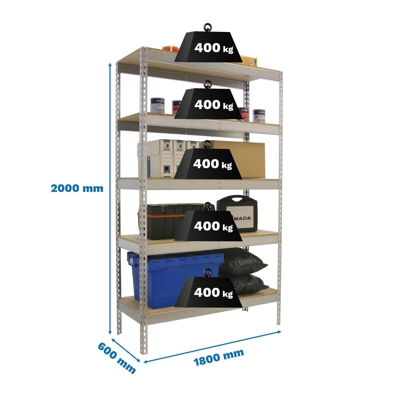 Estantería met 200x180x60cm GA SIMONRACK