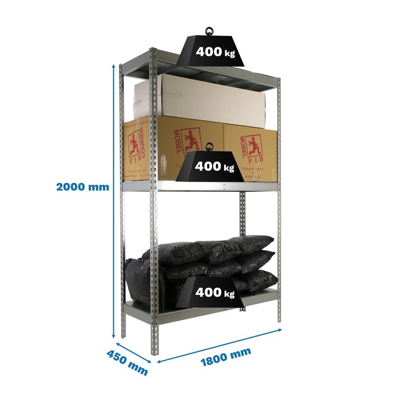 Estantería met 200x180x45cm GA SIMONRACK
