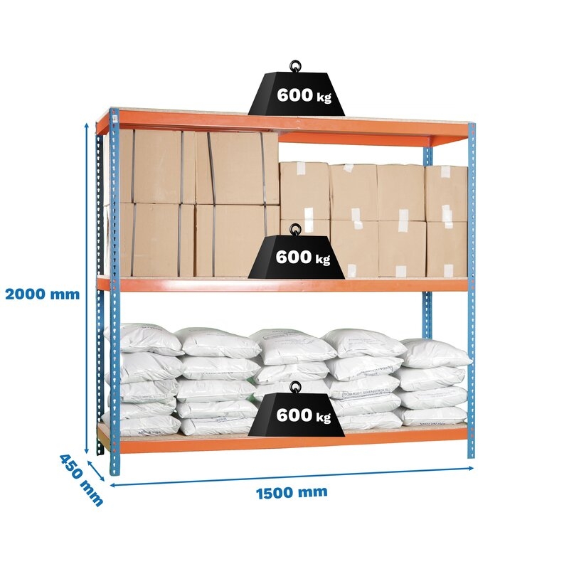 Estantería metálica Azul Naranja SIMONRACK