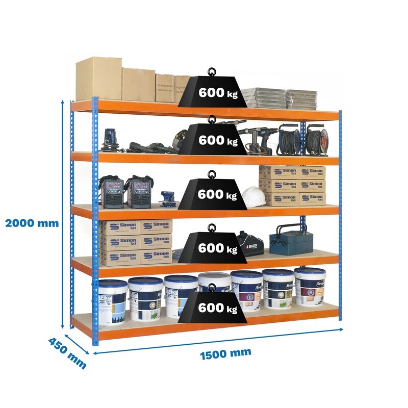 Estantería metálica Azul Naranja SIMONRACK