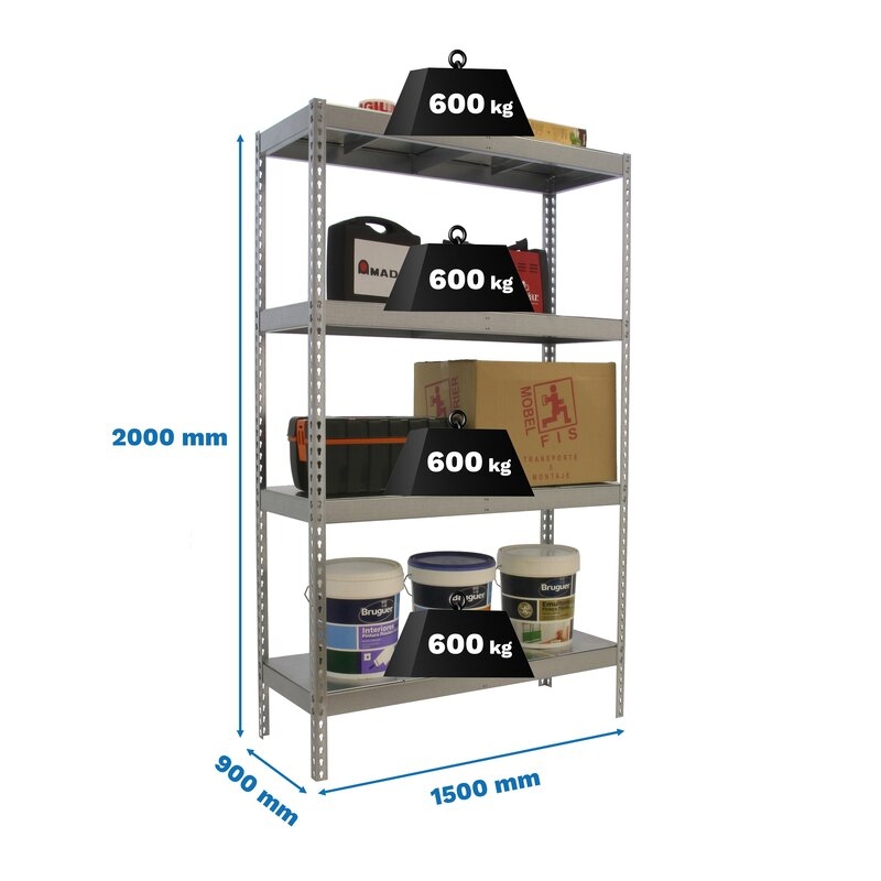 Estantería met200x150x90cm Gal SIMONRACK