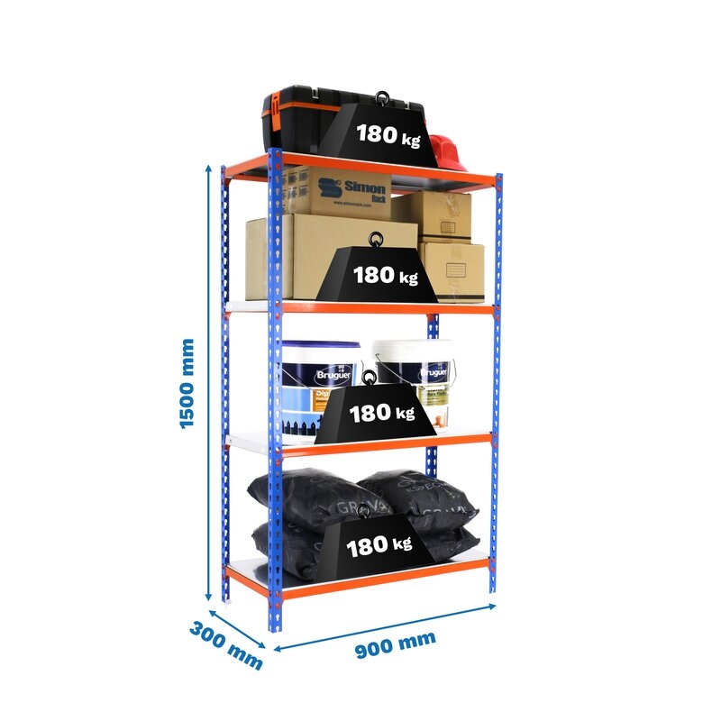 Estantería metálicas Azul Naranja SIMONRACK