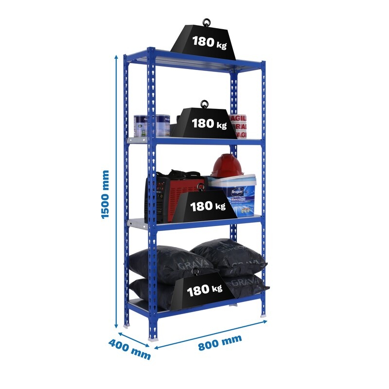 Estantería met150x80x40cm AzGa SIMONRACK