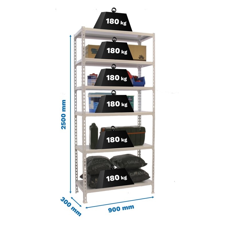 Estantería metálica Blanco SIMONRACK