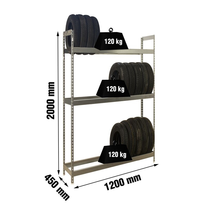 Estantería met 200x120x45cm Ga SIMONRACK