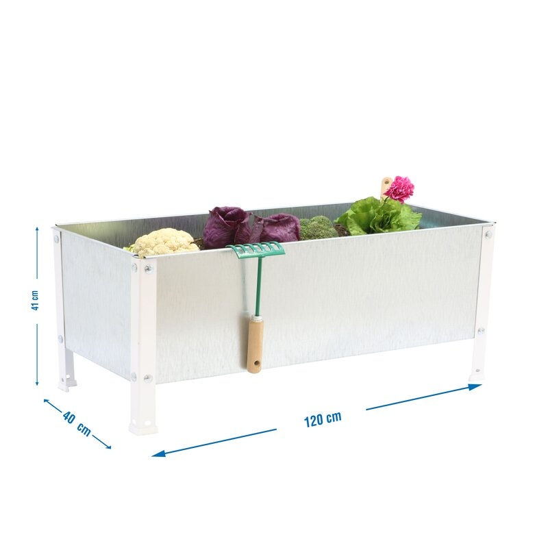 Huerto metálico 41x120x40cm Bl SIMONRACK