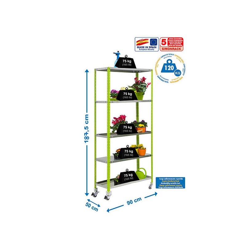 Est. jardin 191,5x90x50cmVe SIMONRACK