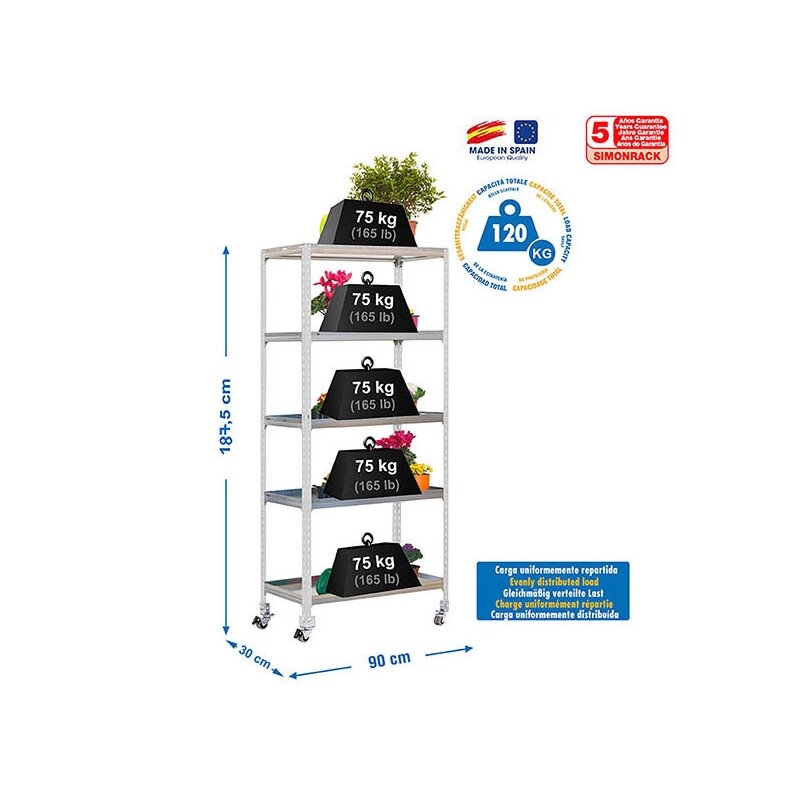 Est. jardin 191,5x90x30cmGa SIMONRACK