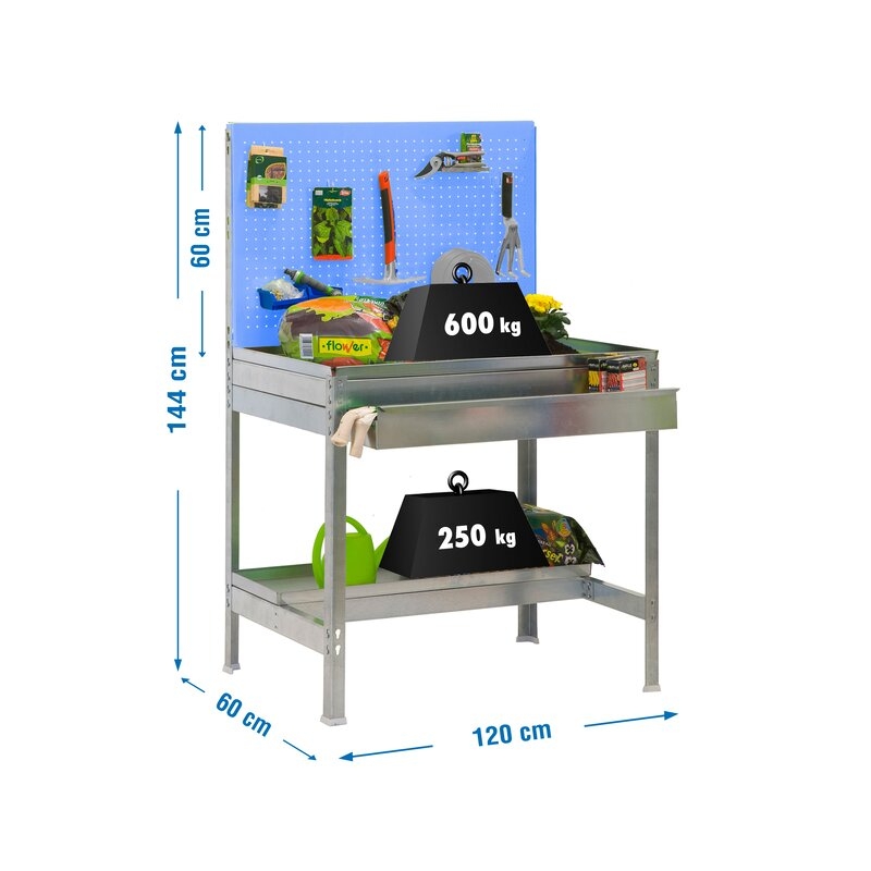 Banco trabajo 144x120x60cm Ga SIMONRACK